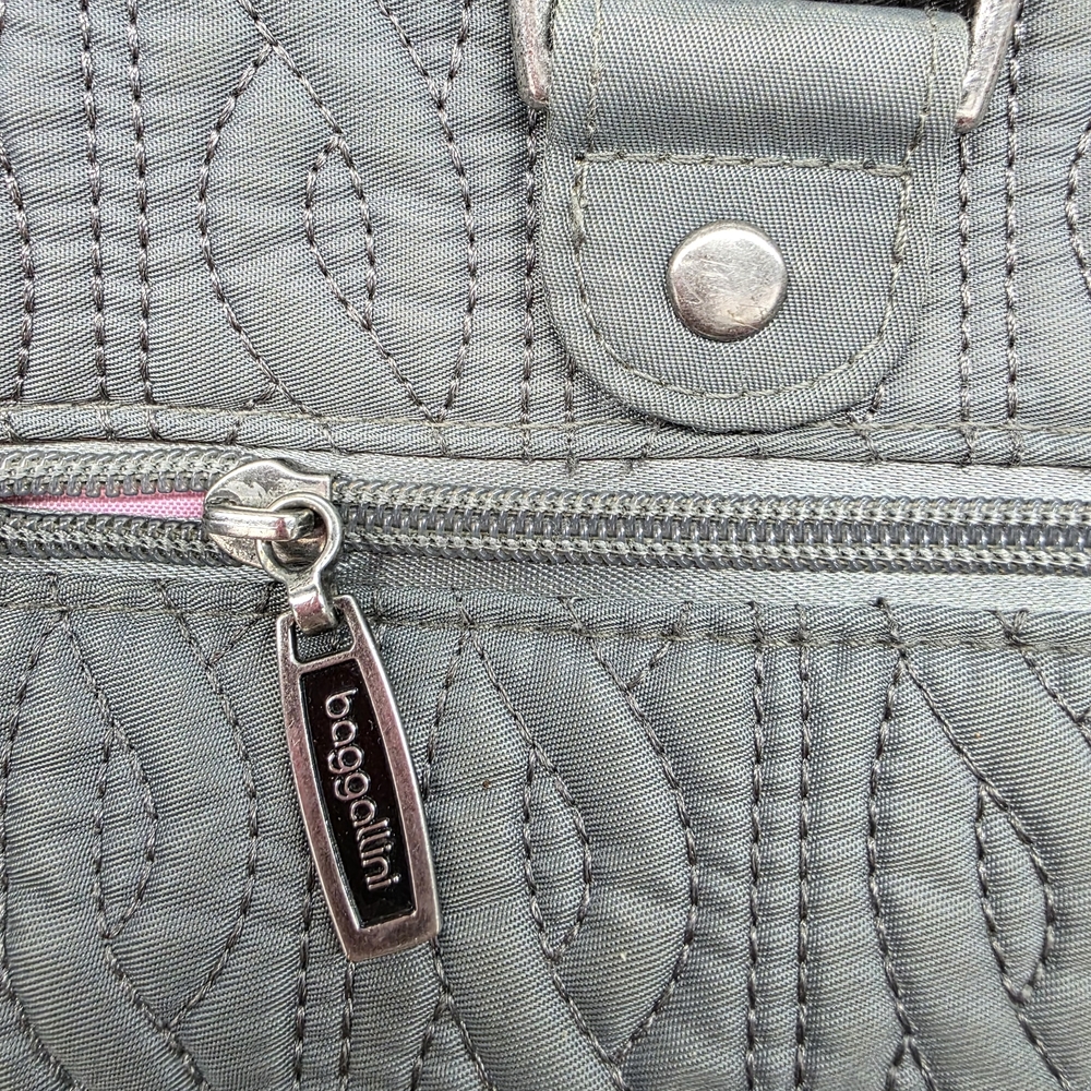 Gray Quilted Baggallini Backpack - image 3